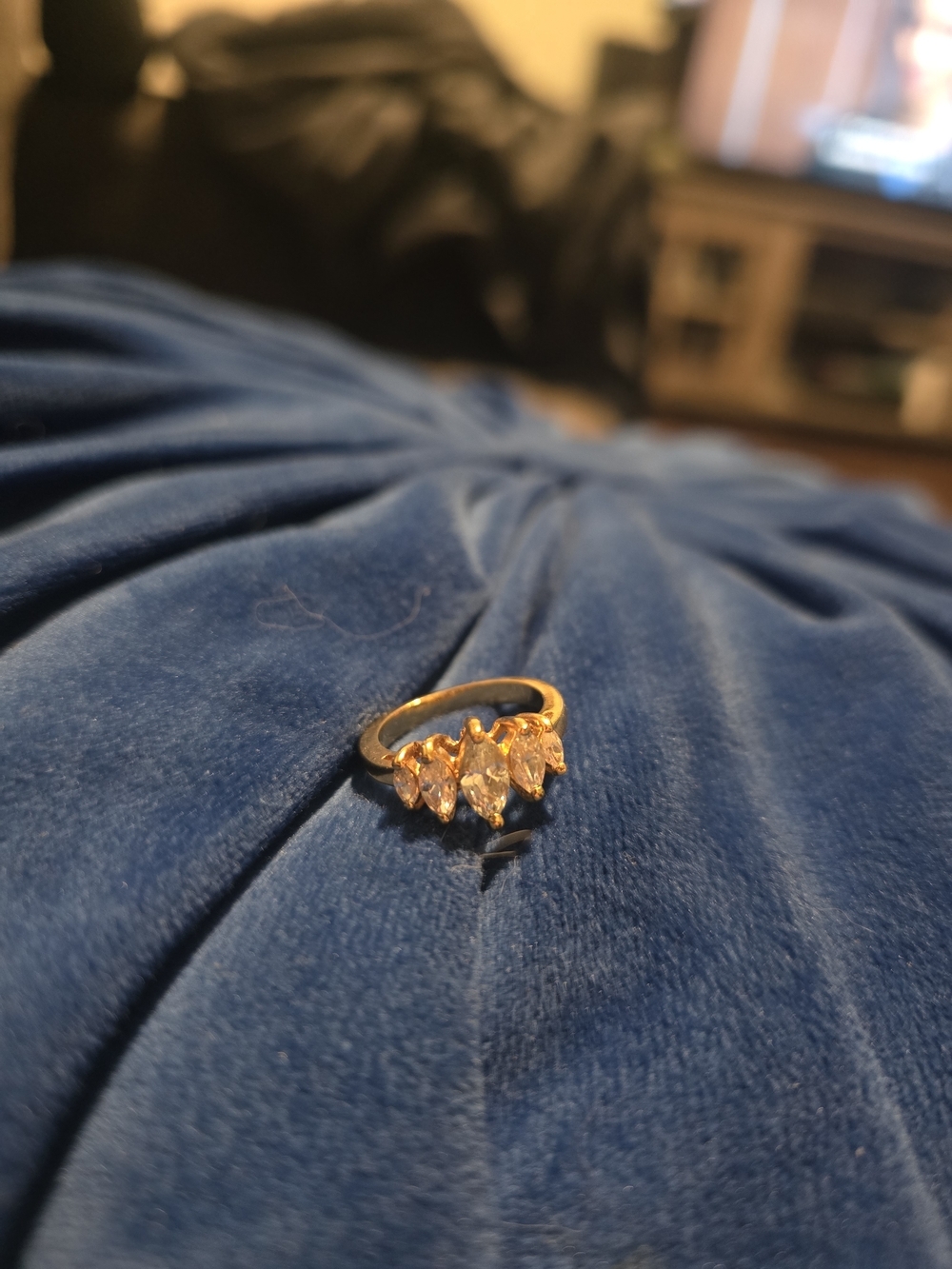 Vintage Marquise Cluster Ring - Size 6